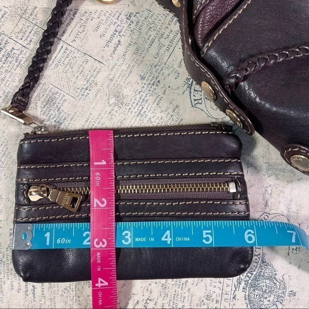 Andrew Marc Leather Hobo Shoulder Bag Convertible Crossbody Purse